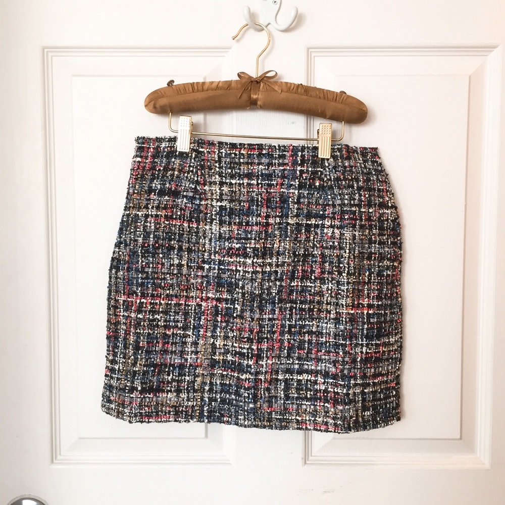🆕 Luxury shinny Tweed fall - winter mini skirt